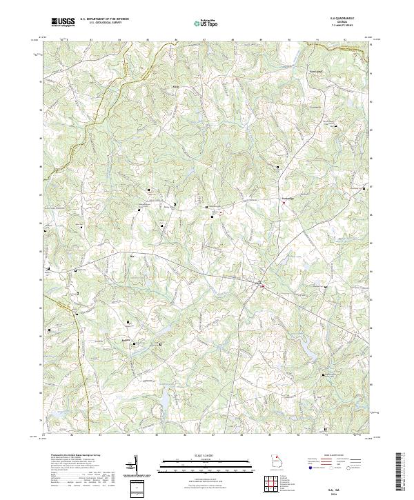 USGS Topographic Map – Ila