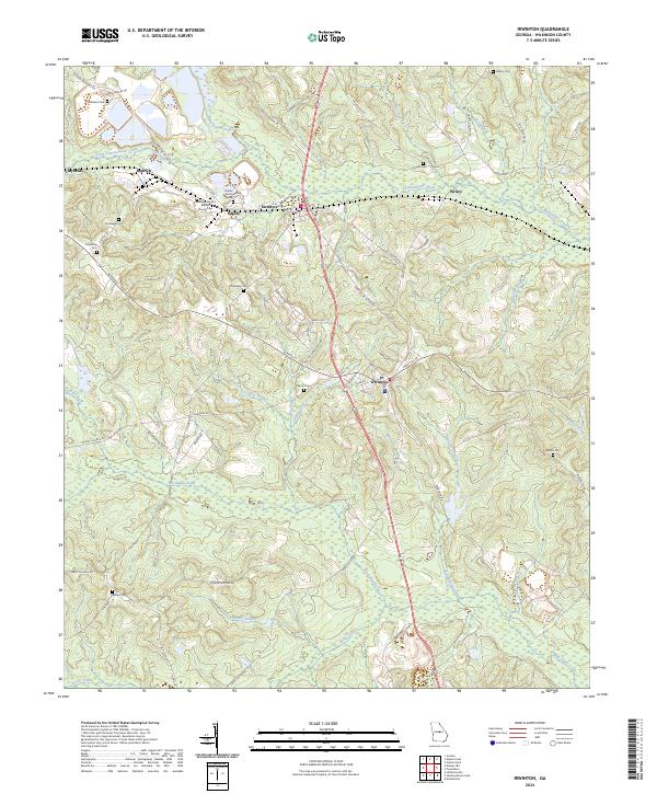 USGS Topographic Map – Irwinton