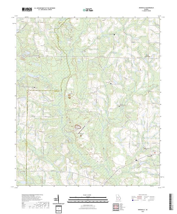 USGS Topographic Map – Irwinville