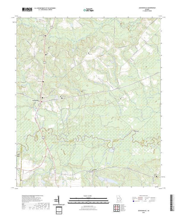 USGS Topographic Map – Jacksonville