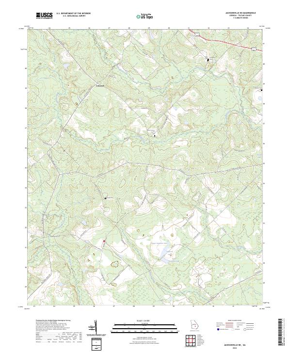 USGS Topographic Map – Jacksonville NE