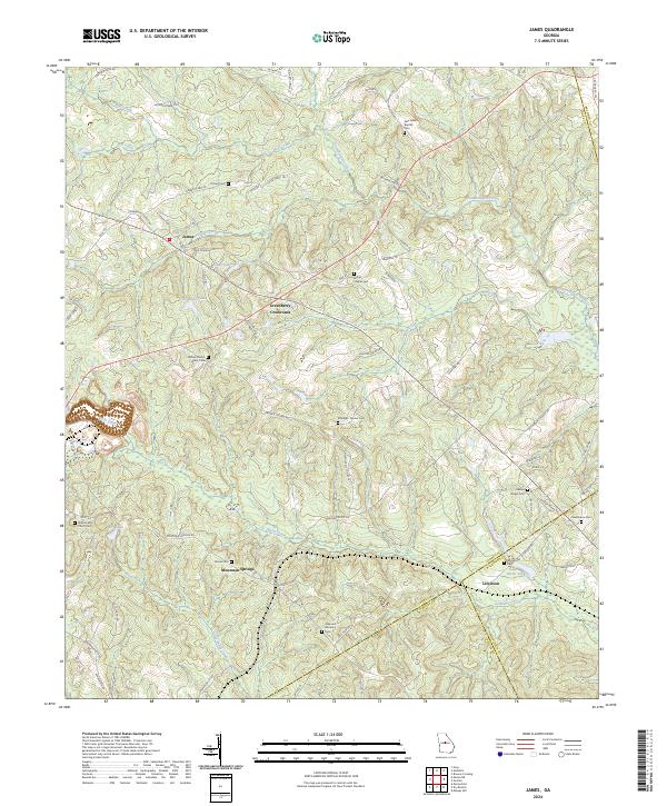 USGS Topographic Map – James