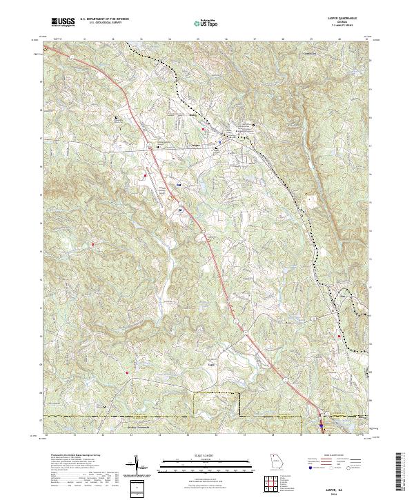 USGS Topographic Map – Jasper
