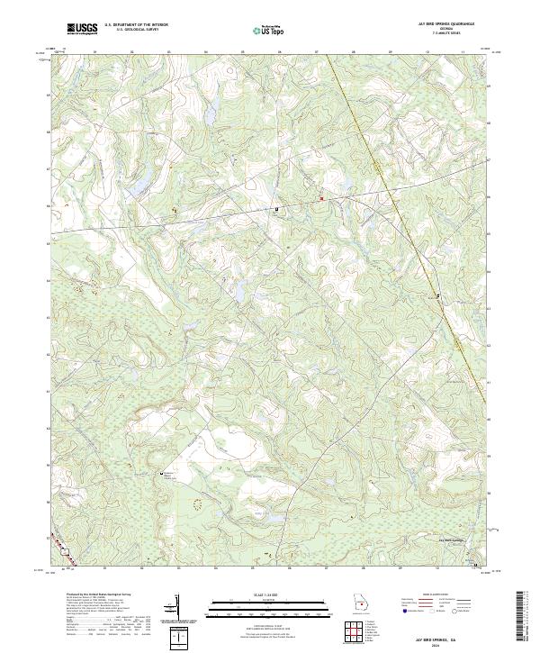 USGS Topographic Map – Jay Bird Springs
