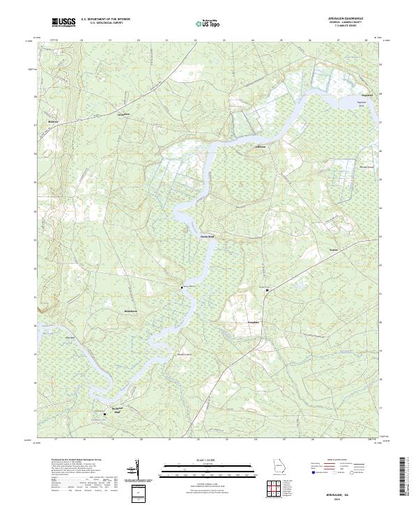 USGS Topographic Map – Jerusalem