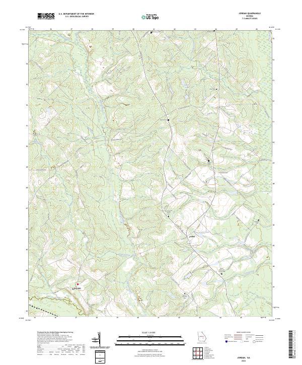 USGS Topographic Map – Jordan