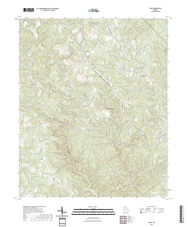 USGS Topographic Map – Juno