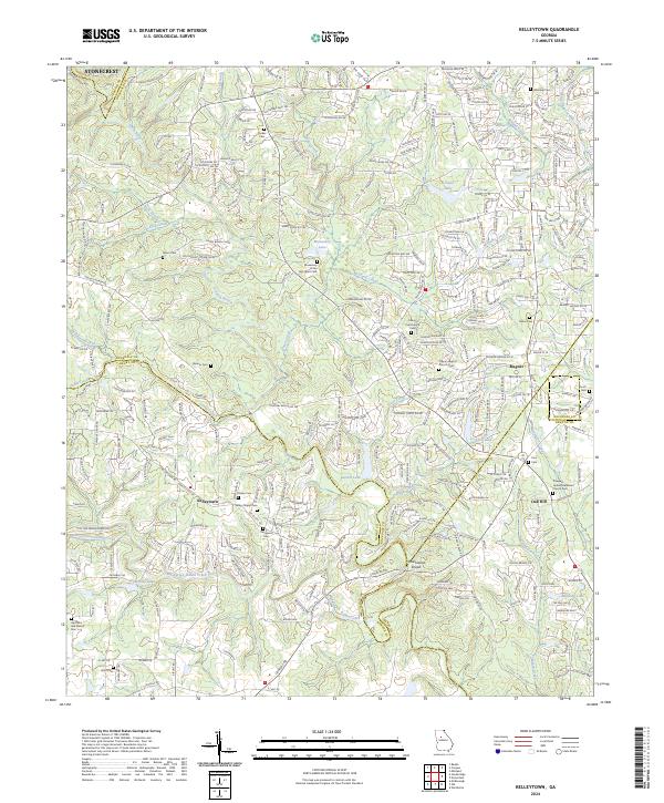 USGS Topographic Map – Kelleytown