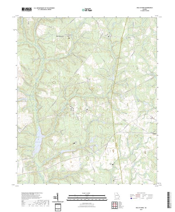 USGS Topographic Map – Kellys Pond
