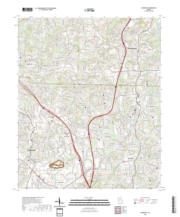USGS Topographic Map – Kennesaw