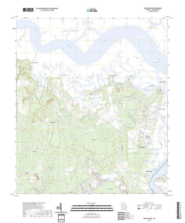USGS Topographic Map – Kingsland NE