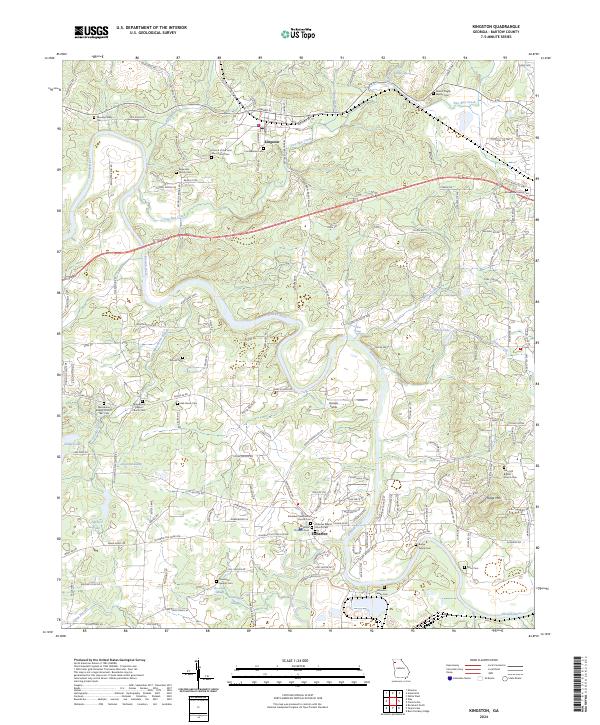USGS Topographic Map – Kingston
