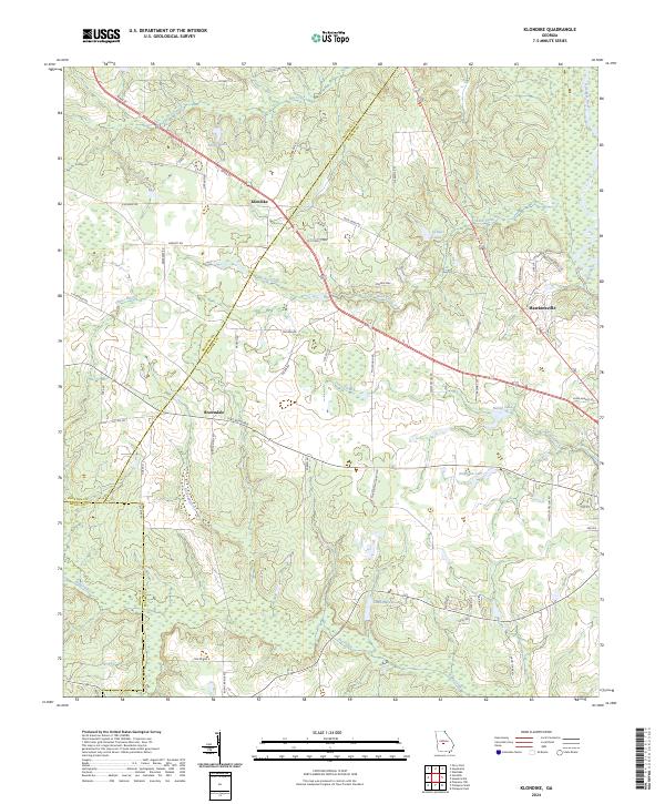 USGS Topographic Map – Klondike