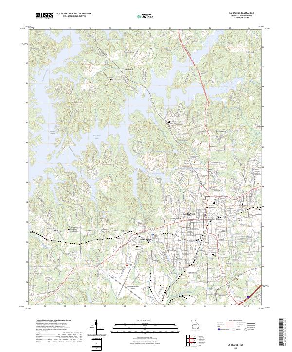 USGS Topographic Map – La Grange