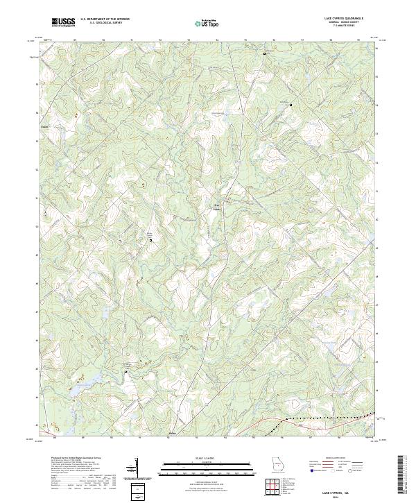 USGS Topographic Map – Lake Cypress