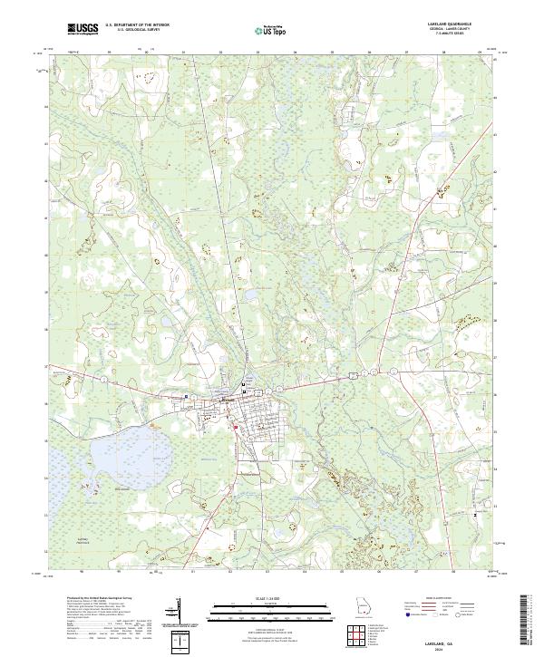 USGS Topographic Map – Lakeland