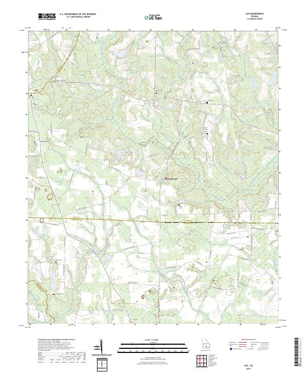 USGS Topographic Map – Lax