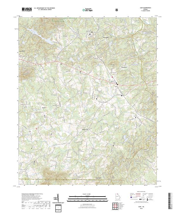 USGS Topographic Map – Leaf