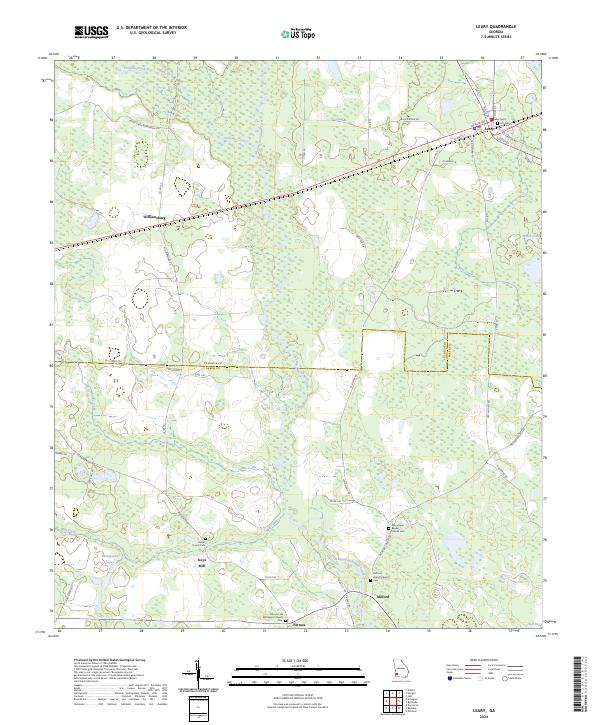 USGS Topographic Map – Leary
