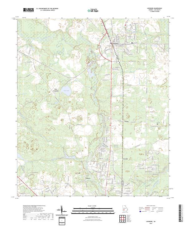 USGS Topographic Map – Leesburg