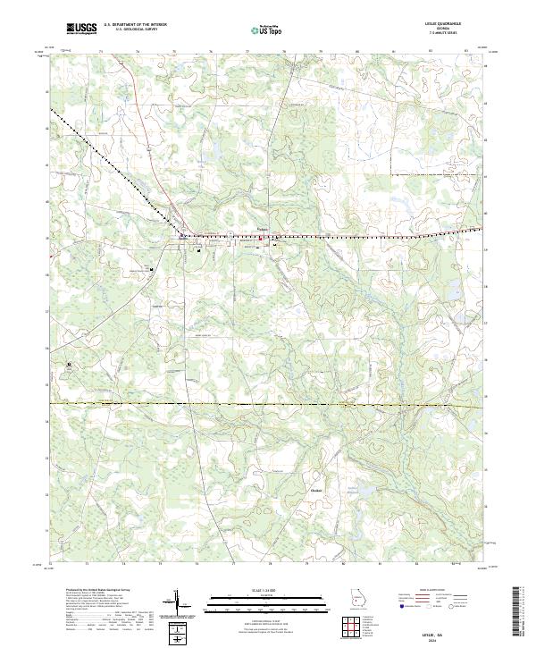 USGS Topographic Map – Leslie