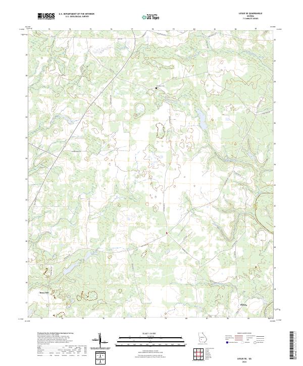 USGS Topographic Map – Leslie SE