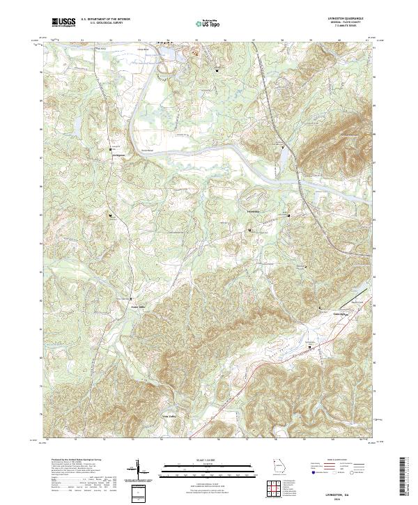 USGS Topographic Map – Livingston