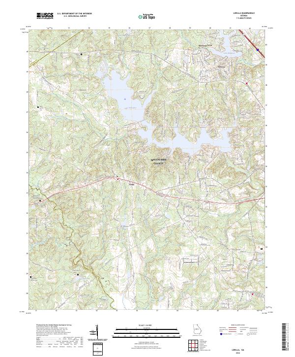 USGS Topographic Map – Lizella
