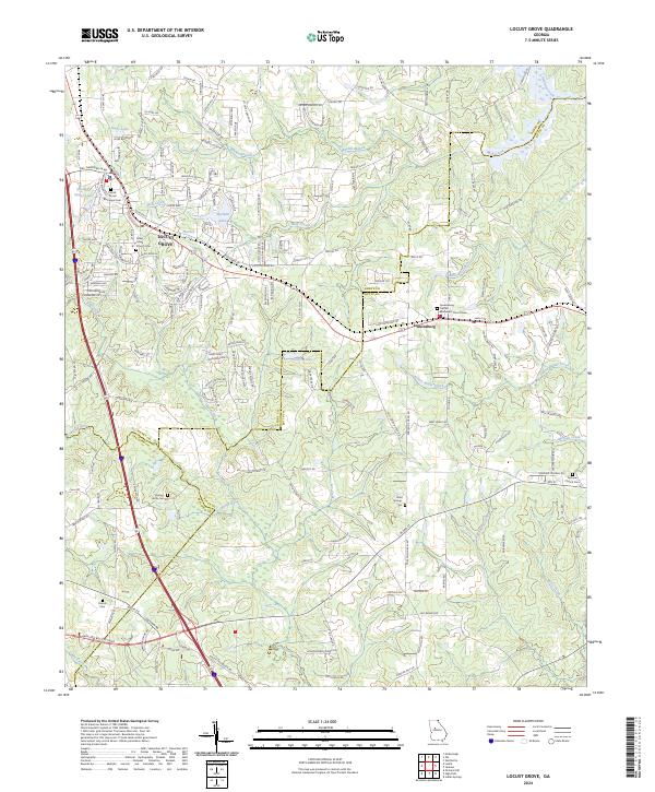 USGS Topographic Map – Locust Grove