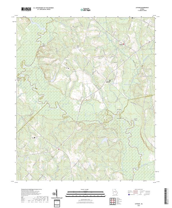 USGS Topographic Map – Lothair