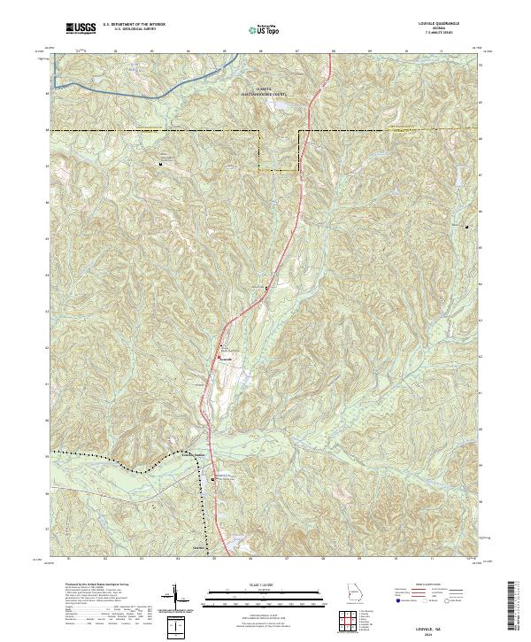 USGS Topographic Map – Louvale
