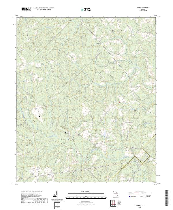 USGS Topographic Map – Lowery