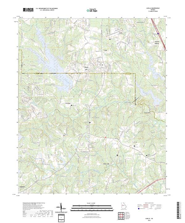 USGS Topographic Map – Luella