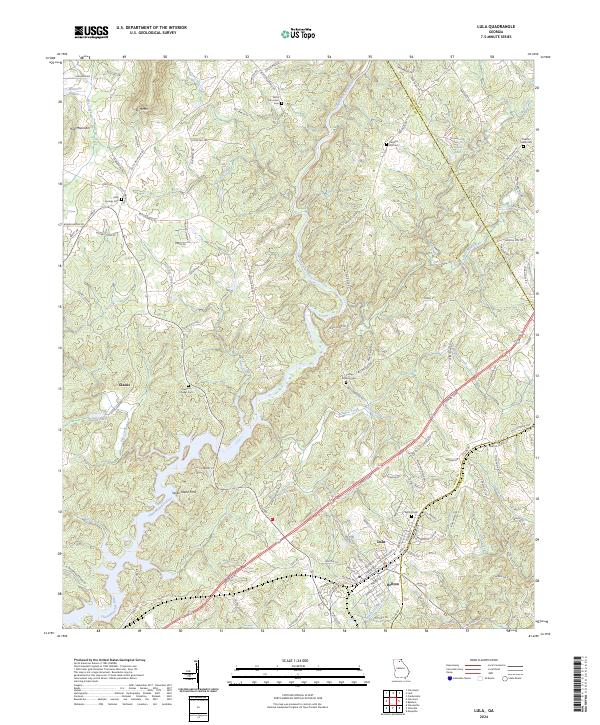 USGS Topographic Map – Lula