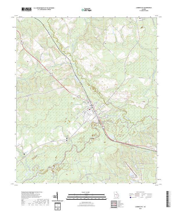 USGS Topographic Map – Lumber City