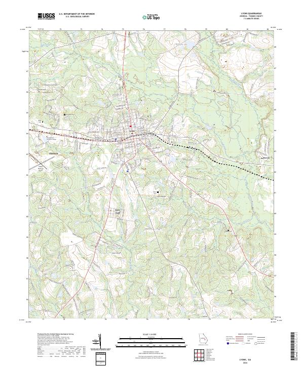 USGS Topographic Map – Lyons