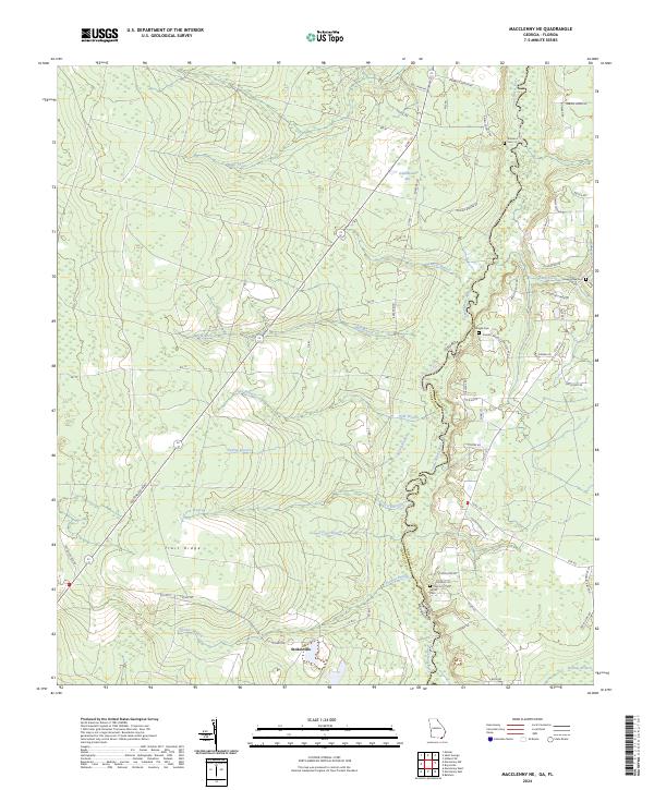 USGS Topographic Map – Macclenny NE