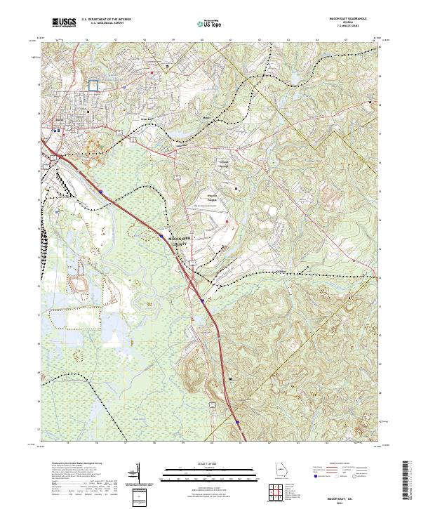 USGS Topographic Map – Macon East