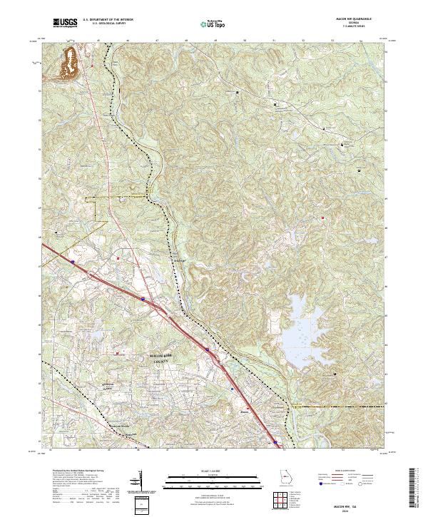 USGS Topographic Map – Macon NW