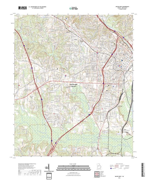 USGS Topographic Map – Macon West