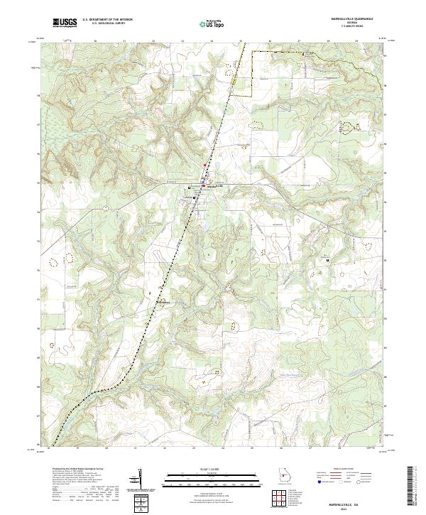USGS Topographic Map – Marshallville