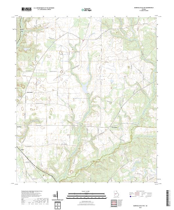 USGS Topographic Map – Marshallville SW