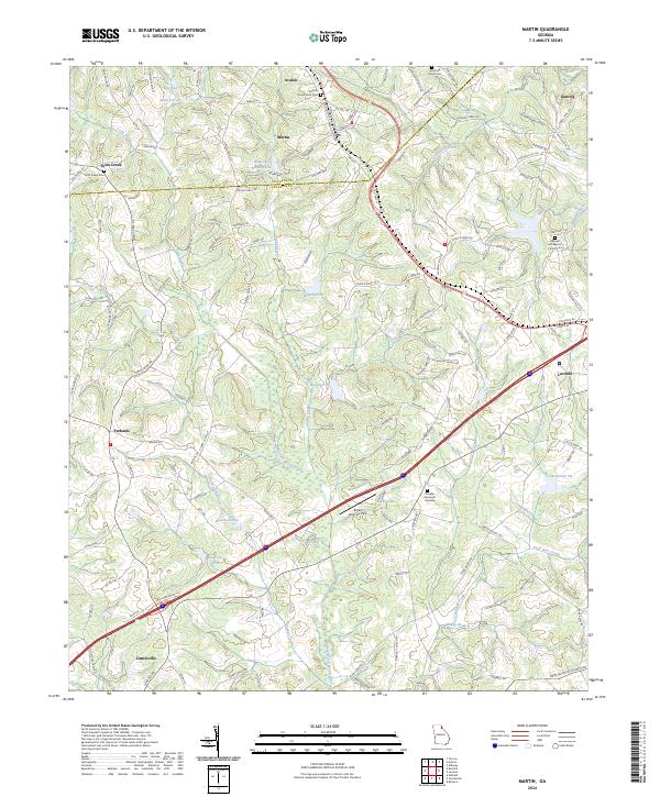 USGS Topographic Map – Martin