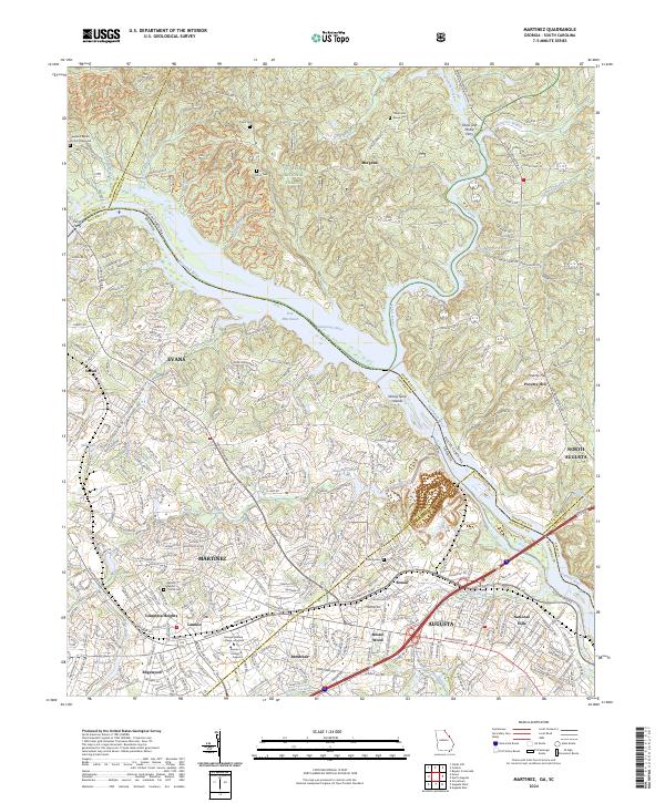 USGS Topographic Map – Martinez