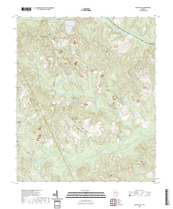 USGS Topographic Map – Massey Hill