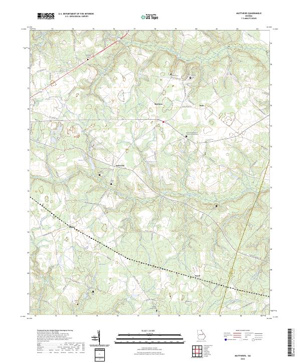 USGS Topographic Map – Matthews