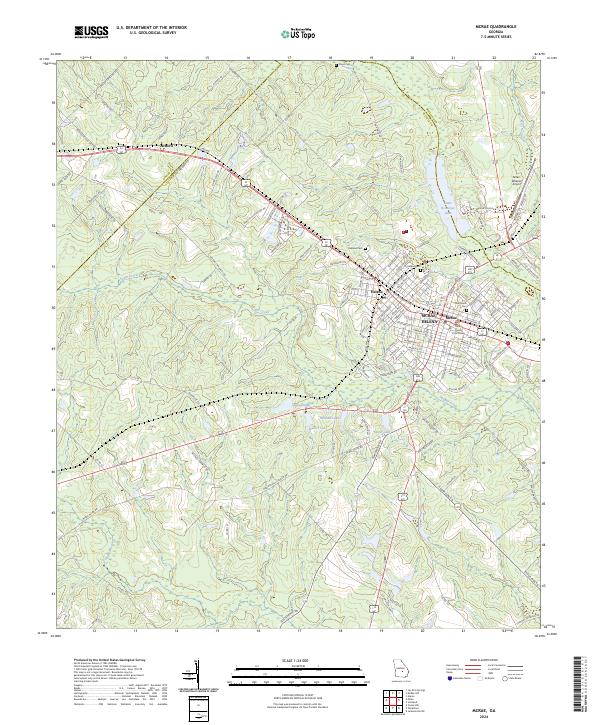 USGS Topographic Map – McRae