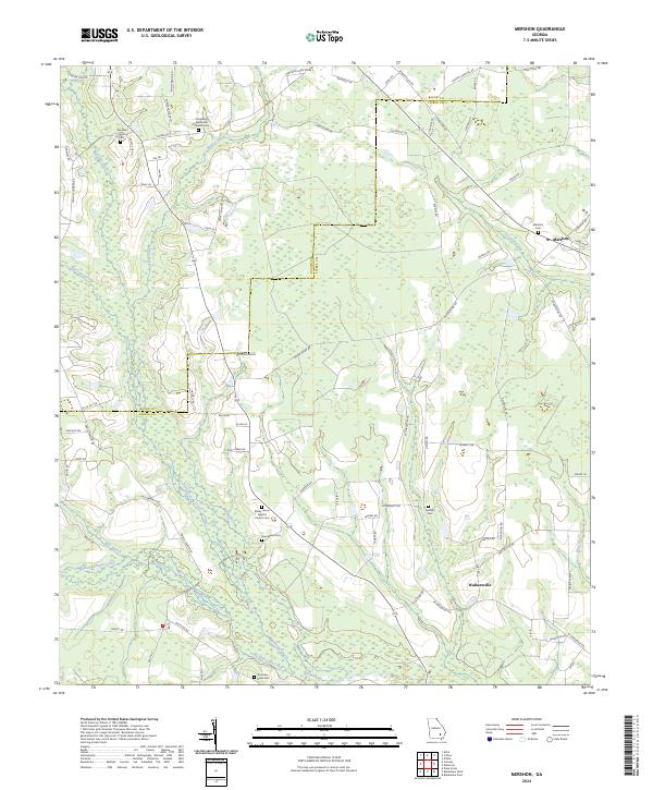 USGS Topographic Map – Mershon