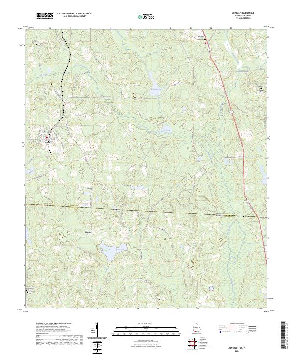 USGS Topographic Map – Metcalf