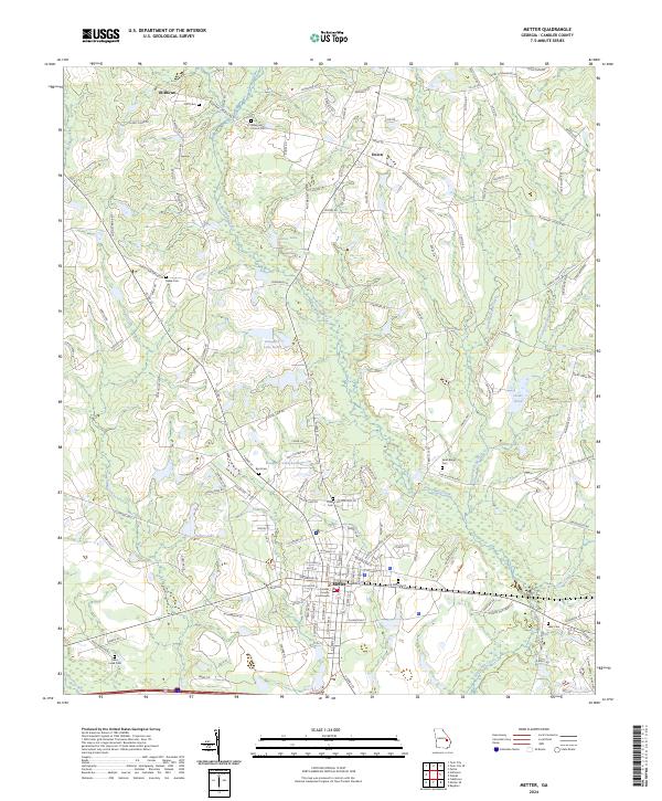 USGS Topographic Map – Metter